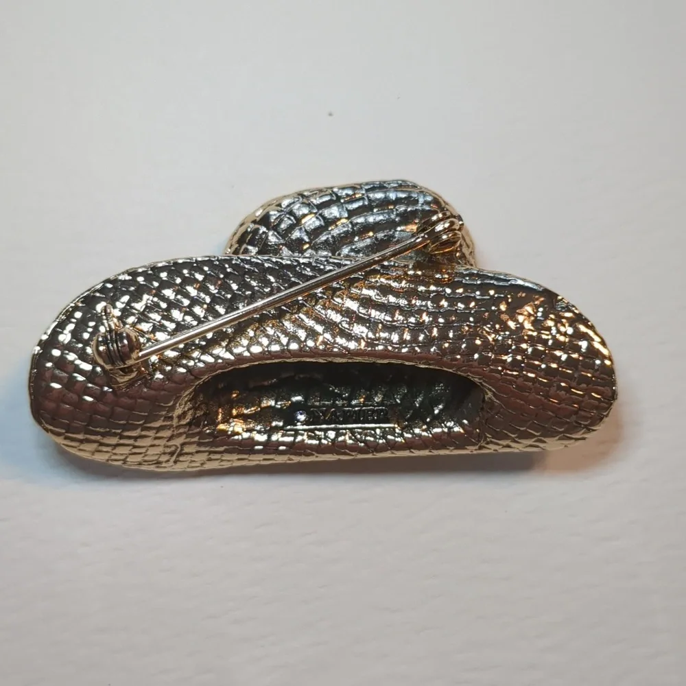 Napier Cowboy Hat Brooch - Picture 5 of 8